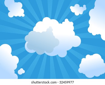 Clouds and sunshine
