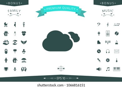 Clouds symbol icon