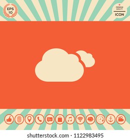 Clouds symbol icon