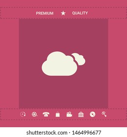 Clouds symbol icon. Graphic elements for your design