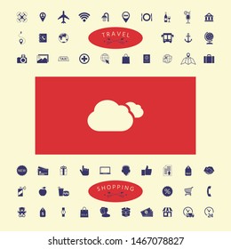 Clouds symbol icon. Graphic elements for your design