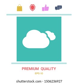 Clouds symbol icon. Graphic elements for your design