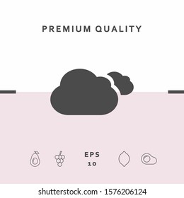 Clouds symbol icon. Graphic elements for your design