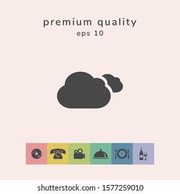 Clouds symbol icon. Graphic elements for your design