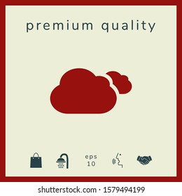 Clouds symbol icon. Graphic elements for your design