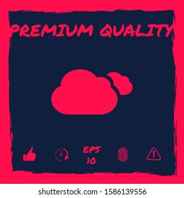 Clouds symbol icon. Graphic elements for your design