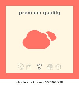 Clouds symbol icon. Graphic elements for your design