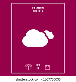 Clouds symbol icon. Graphic elements for your design