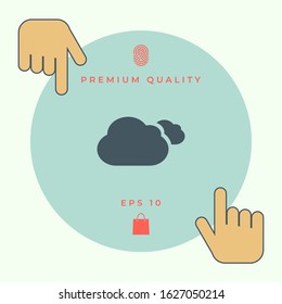 Clouds symbol icon. Graphic elements for your design