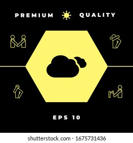 Clouds symbol icon. Graphic elements for your design