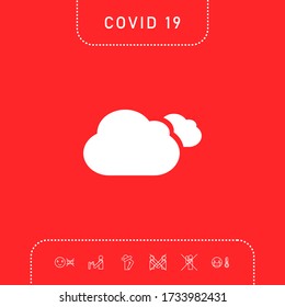 Clouds symbol icon. Graphic elements for your design