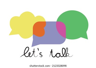 Clouds and text lets talks
