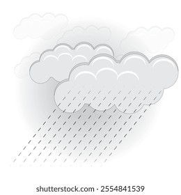 The clouds that produce rain are dense and filter the light that reaches the Earth, giving them a dark tone. However, if viewed from above, you would see that they are white.