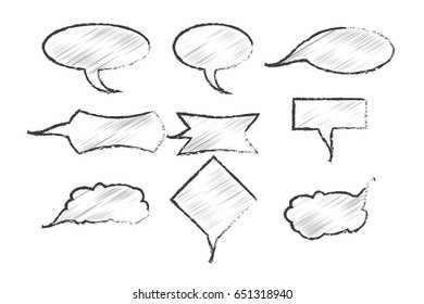 Clouds of thought. Illustration for your design.