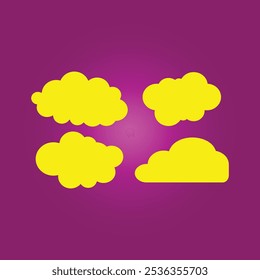 Clouds trendy artwork charming abstract vector illustration colorful applicable design.eps