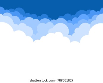 Clouds vector background