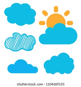 Clouds vector collection
