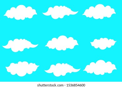 Clouds vector design in the background