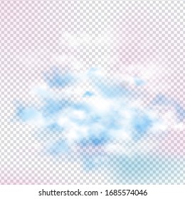 Clouds Vector Design On Transparent Background. Eps 10 Vector Illustration.