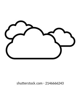 Clouds vector icon. Can be used for printing, mobile and web applications.