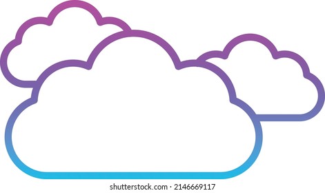Clouds vector icon. Can be used for printing, mobile and web applications.