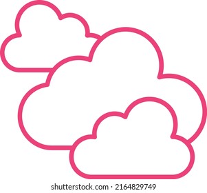 Clouds vector icon. Can be used for printing, mobile and web applications.