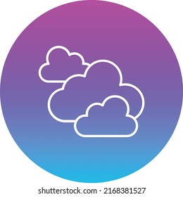 Clouds vector icon. Can be used for printing, mobile and web applications.