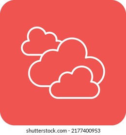 Clouds vector icon. Can be used for printing, mobile and web applications.