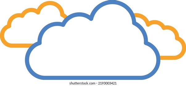 Clouds vector icon. Can be used for printing, mobile and web applications.