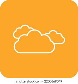 Clouds vector icon. Can be used for printing, mobile and web applications.