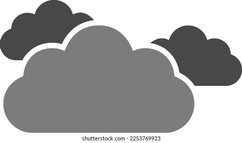 Clouds vector icon. Can be used for printing, mobile and web applications.