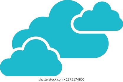 Clouds vector icon. Can be used for printing, mobile and web applications.