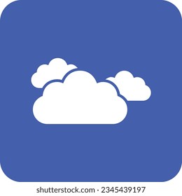Clouds vector icon. Can be used for printing, mobile and web applications.