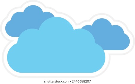 Icono de Vector de nubes. Se puede utilizar para la impresión, aplicaciones móviles y de Web.