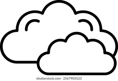 Clouds vector icon. Can be used for printing, mobile and web applications.