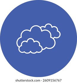 Clouds vector icon. Can be used for printing, mobile and web applications.