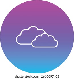 Clouds vector icon. Can be used for printing, mobile and web applications.