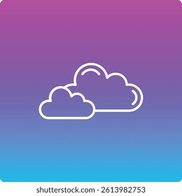Clouds vector icon. Can be used for printing, mobile and web applications.