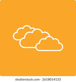 Clouds vector icon. Can be used for printing, mobile and web applications.
