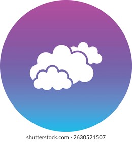 Clouds vector icon. Can be used for printing, mobile and web applications.