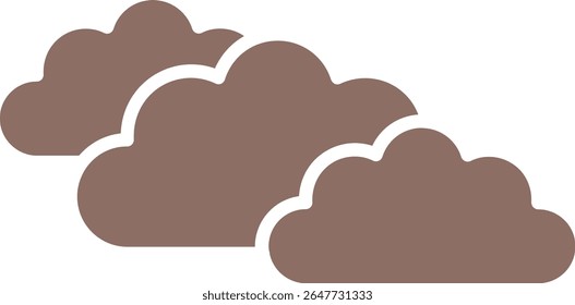 Clouds vector icon. Can be used for printing, mobile and web applications.