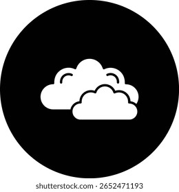Clouds vector icon. Can be used for printing, mobile and web applications.