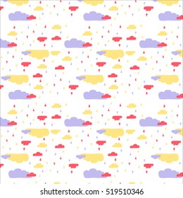 Clouds vector pattern. 