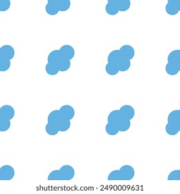 Clouds vector seamless background. The endlessly repeating cloud icon. Simple web background vector. Cloud texture. Background template with cloud.