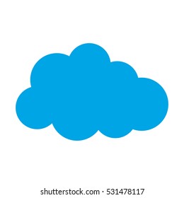 Clouds weather sky icon vector illustration graphic design