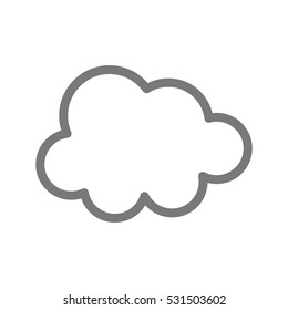 Clouds weather sky icon vector illustration graphic design