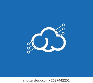 Paysage Cloudscape beau logo design art
