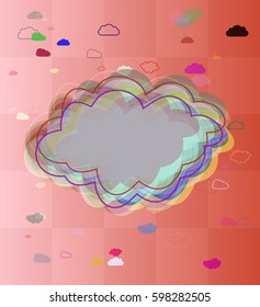 cloudscape template vector