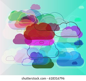cloudscape texture vector