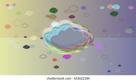 cloudscape texture vector